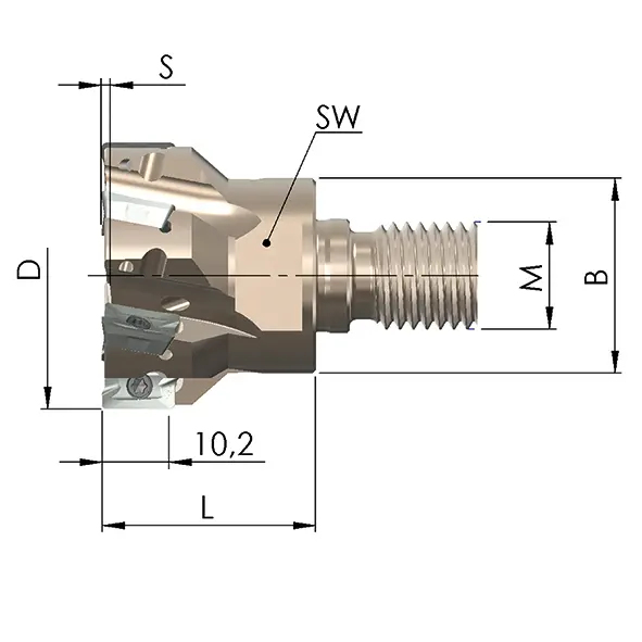 Product image 2 of the product “ESF-20-27-M10-75-3 ”