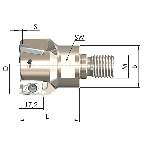 Product image 2 of the product “ESF-32-42-M16-49-3 ”