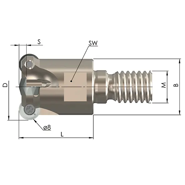 Product image 2 of the product “KEF-16-28-M8-508-2 ”